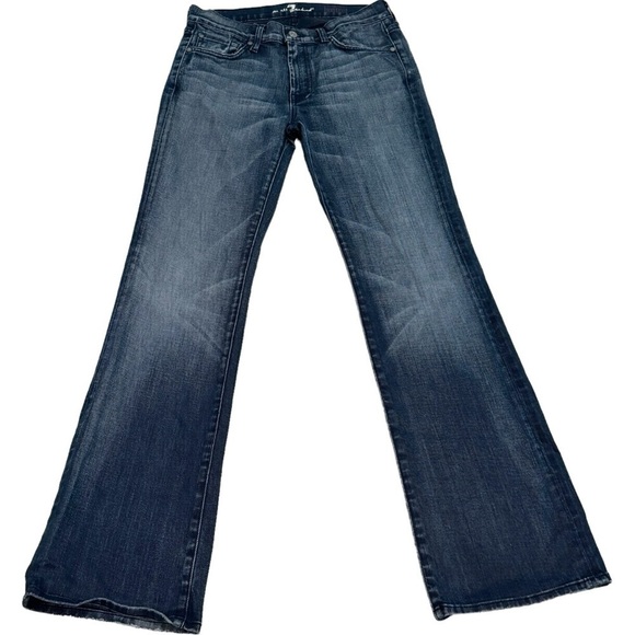 7 For all Mankind Medium Wash Bootcut Jeans Size 30 - Picture 2 of 9
